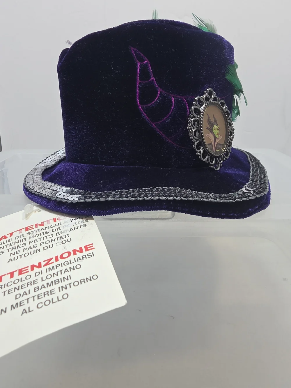 Disney Parks Maleficent Sleeping Beauty Mini Top Hat Adult NWT